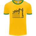 Robot Maintenance AI Futuristic SC-FI Mens Ringer T-Shirt FotL Gold/Green