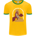 Side Quests Funny Role Playing Games RPG Mens Ringer T-Shirt FotL Gold/Green