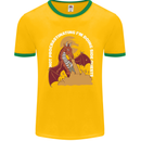 Side Quests Funny Role Playing Games RPG Mens Ringer T-Shirt FotL Gold/Green