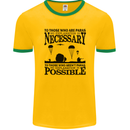 To Those The Parachute Regiment 1 2 3 Para Mens Ringer T-Shirt FotL Gold/Green