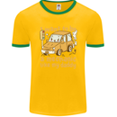 I Want to Be a Mechanic Like My Daddy Mens Ringer T-Shirt FotL Gold/Green