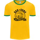 Dad & Sons Best Friends Father's Day Mens Ringer T-Shirt FotL Gold/Green