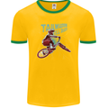 Tailwhippin BMX Cycling Bicycle Mens Ringer T-Shirt FotL Gold/Green