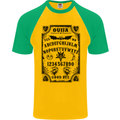 Ouija Board Voodoo Demons Spirits Halloween Mens S/S Baseball T-Shirt Gold/Green