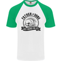 Father & Sons Best Friends Father's Day Mens S/S Baseball T-Shirt White/Green