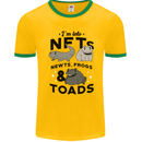 NFT Newts Frogs Toads Mens Ringer T-Shirt FotL Gold/Green