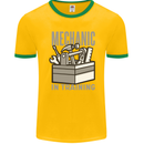 Funny Mechanic in Training Mens Ringer T-Shirt FotL Gold/Green