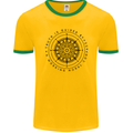Truth is Guided By a Morale Compass Mens Ringer T-Shirt FotL Gold/Green