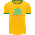 Climate Change Trees Are the Answer Mens Ringer T-Shirt FotL Gold/Green