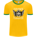 Odins Kampfer Vikings Mens Ringer T-Shirt FotL Gold/Green