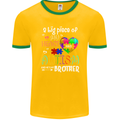 And He's My Brother Autistic Autism ASD Mens Ringer T-Shirt FotL Gold/Green