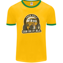 Farm Girls Can Do It All Funny Farmer Mens Ringer T-Shirt FotL Gold/Green