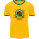 Motocross Club Dirt Bike MotoX Mens Ringer T-Shirt FotL Gold/Green