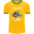 Autistic Father & Son Friends Autism ASD Mens Ringer T-Shirt FotL Gold/Green