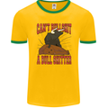 Can't Bullsh!t a Bullshiter Funny Offensive Mens Ringer T-Shirt FotL Gold/Green