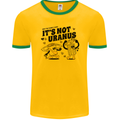 Its Not Uranus Funny Climate Change Mens Ringer T-Shirt FotL Gold/Green