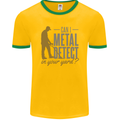 Can I Metal Detect Funny Detecting Detector Mens Ringer T-Shirt FotL Gold/Green