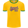 Legend Since 59th Birthday 1964 Mens Ringer T-Shirt FotL Gold/Green