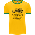 A Bad Day of Off Roading 4X4 All Terrain Mens Ringer T-Shirt FotL Gold/Green