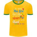 She Calls Me Aunt Autistic Autism Aunty ASD Mens Ringer T-Shirt FotL Gold/Green