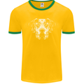 A Great Dane Dog Mens Ringer T-Shirt FotL Gold/Green