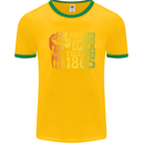 Juneteenth Black Lives Matter Freedom Mens Ringer T-Shirt FotL Gold/Green