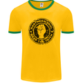 Northern Soul Keeping the Faith Mens Ringer T-Shirt FotL Gold/Green