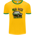 Mud Bath Is My Hobby 4X4 Off Roading Road Mens Ringer T-Shirt FotL Gold/Green