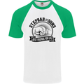 Stepdad & Sons Best Friends Father's Day Mens S/S Baseball T-Shirt White/Green