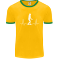 A Tightrope Walker Walking Funambulism Mens Ringer T-Shirt FotL Gold/Green