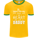 She Calls Me Daddy Funny Father's Day Mens Ringer T-Shirt FotL Gold/Green