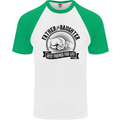 Father & Daughter Best Friends Father's Day Mens S/S Baseball T-Shirt White/Green