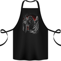 Grim Reaper Biker Gothic Heavy Metal Skull Cotton Apron 100% Organic Black
