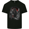 Grim Reaper Biker Gothic Heavy Metal Skull Mens Cotton T-Shirt Tee Top Black