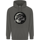 Grim Reaper Clock Skull Biker Gothic Demon Childrens Kids Hoodie Storm Grey