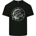Grim Reaper Clock Skull Biker Gothic Demon Kids T-Shirt Childrens Black