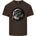 Grim Reaper Clock Skull Biker Gothic Demon Kids T-Shirt Childrens Chocolate