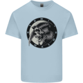 Grim Reaper Clock Skull Biker Gothic Demon Kids T-Shirt Childrens Light Blue
