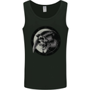 Grim Reaper Clock Skull Biker Gothic Demon Mens Vest Tank Top Black