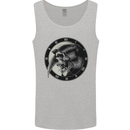 Grim Reaper Clock Skull Biker Gothic Demon Mens Vest Tank Top Sports Grey