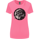 Grim Reaper Clock Skull Biker Gothic Demon Womens Wider Cut T-Shirt Azalea