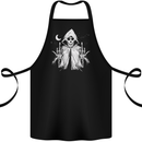 Grim Reaper Finger Flip Skull Biker Funny Cotton Apron 100% Organic Black