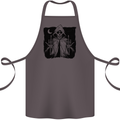 Grim Reaper Finger Flip Skull Biker Funny Cotton Apron 100% Organic Dark Grey