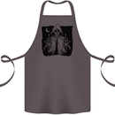 Grim Reaper Finger Flip Skull Biker Funny Cotton Apron 100% Organic Dark Grey