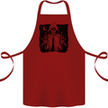 Grim Reaper Finger Flip Skull Biker Funny Cotton Apron 100% Organic Maroon