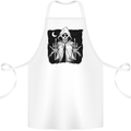 Grim Reaper Finger Flip Skull Biker Funny Cotton Apron 100% Organic White