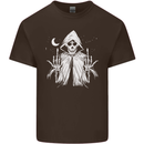Grim Reaper Finger Flip Skull Biker Funny Mens Cotton T-Shirt Tee Top Dark Chocolate