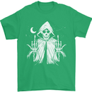 Grim Reaper Finger Flip Skull Biker Funny Mens T-Shirt Cotton Gildan Irish Green