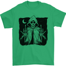 Grim Reaper Finger Flip Skull Biker Funny Mens T-Shirt Cotton Gildan Irish Green