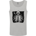 Grim Reaper Finger Flip Skull Biker Funny Mens Vest Tank Top Sports Grey